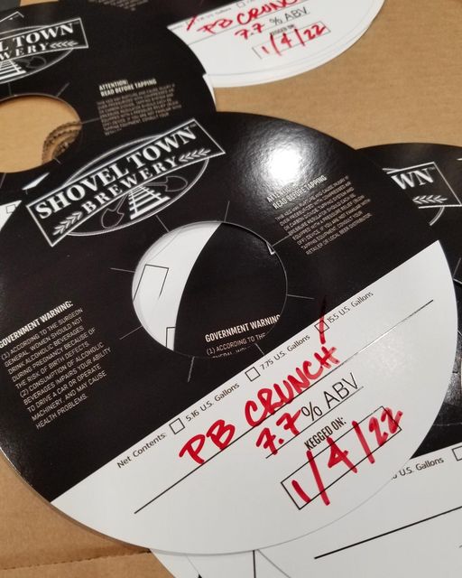 Our crew is busy canning a customer fave today ππ»π€© PB Crunch is a rich, bold Pea