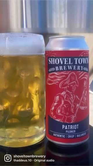 Same tried and true *Patriot* brew β but that label is brand NEW ππ Debuting in